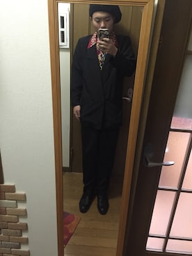 「アイテム（ハンチング/ベレー帽）」を使った、nozomuさん（メンズ・170cm）の春コーディネート