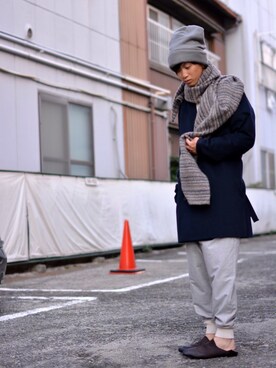 「AUTTAA」｜「アイテム（その他アウター）」を使った、砂場京介さん（メンズ・173cm）の秋コーディネート