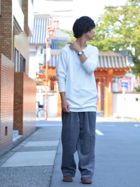 「theSakaki」｜砂場京介さん（メンズ・173cm）の秋コーディネート