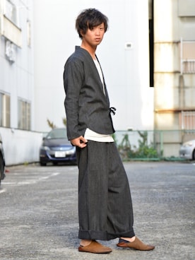 「アイテム（その他アウター）」を使った、砂場京介さん（メンズ・173cm・20代）の秋コーディネート