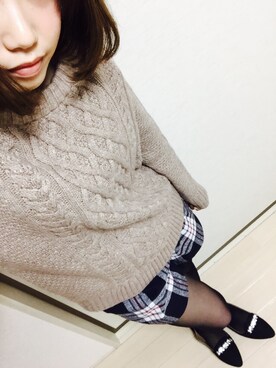 「one way（ワンウェイ）のアイテム（シューズ）」を使った、hibikiさん（レディース・153cm）の冬コーディネート