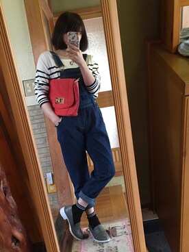 「JUSGLITTY（ジャスグリッティー）のアイテム（バッグ）」を使った、アジアンちゅさん（レディース・150cm）の春コーディネート
