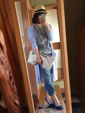 「ハットコーデ」｜アジアンちゅさん（レディース・150cm）の春コーディネート