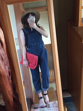 「JUSGLITTY（ジャスグリッティー）のアイテム（バッグ）」を使った、アジアンちゅさん（レディース・150cm）の夏コーディネート