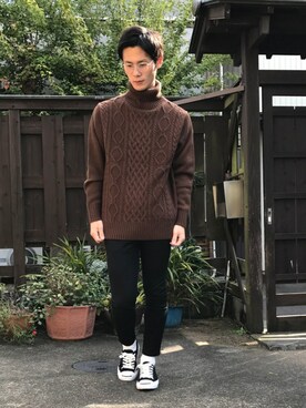 「CONVERSE（コンバース）のCONVERSE コンバース ジャック パーセル / JACK PURCEL（スニーカー）」を使った、shuntaさん（メンズ・173cm）の秋コーディネート