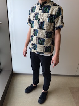 「FREAK'S STORE（フリークスストア）のアイテム（Tシャツ/カットソー、ゴールド系）」を使った、KaKeRuさん（メンズ）の夏コーディネート