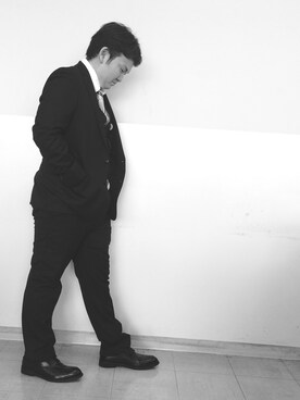 「DOLCE&GABBANA（ドルチェアンドガッバーナ）のアイテム（スーツジャケット）」を使った、キラさん（メンズ・170cm）の春コーディネート