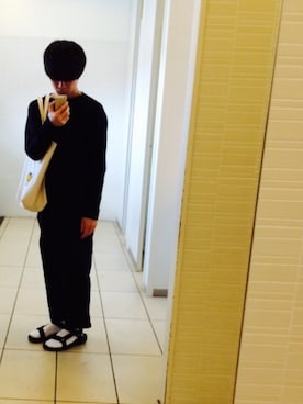 「HARE（ハレ）の２タックワイドパンツ(HARE)（その他パンツ）」を使った、#こーじさん（メンズ・170cm）の春コーディネート