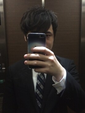 「no brand（ノーブランド）のアイテム（セットアップ）」を使った、もーりーさん（メンズ・166cm）の夏コーディネート