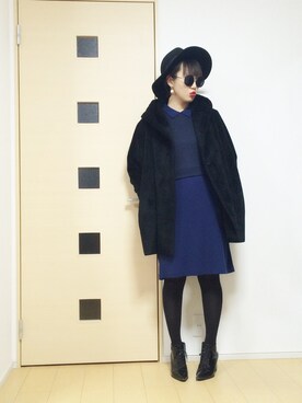 「フードコート」｜「アイテム（ブーティ）」を使った、norisandesukaさん（レディース・166cm）の冬コーディネート