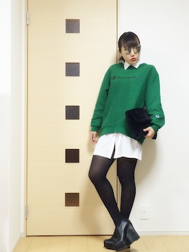 「スエット」｜「アイテム（ブーティ）」を使った、norisandesukaさん（レディース・166cm）の冬コーディネート