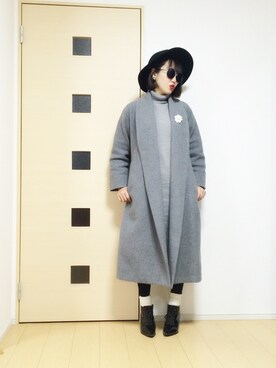 「EMODA」｜「アイテム（ブーティ）」を使った、norisandesukaさん（レディース・166cm）の冬コーディネート