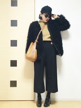 「ohotoro」｜「アイテム（帽子）」を使った、norisandesukaさん（レディース・166cm）の冬コーディネート