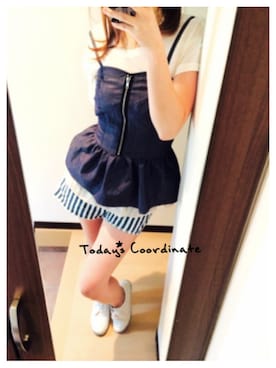 「manu（マニュ）のアイテム」を使った、lilyさん（レディース・168cm）の春コーディネート