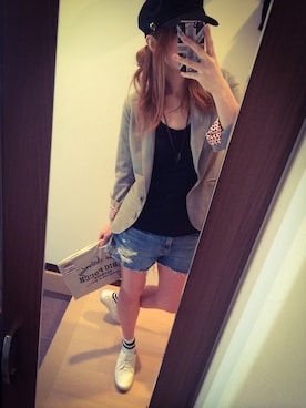 「manu（マニュ）のアイテム」を使った、lilyさん（レディース・168cm）の春コーディネート