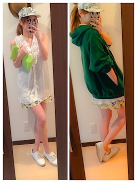 「manu（マニュ）のアイテム」を使った、lilyさん（レディース・168cm）の春コーディネート