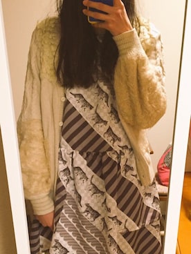 「MELANTRICK HEMLIGHET（メラントリック　ヘムライト）のアイテム」を使った、すぴかさん（レディース・160cm）の冬コーディネート