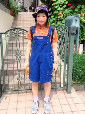 「sangacio（サンガッチョ）のアイテム」を使った、haru.さん（レディース・158cm）の夏コーディネート
