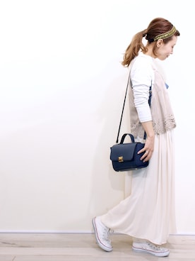 「Another Edition」｜「アイテム（キャミソール）」を使った、月子さん（レディース・152cm）の春コーディネート