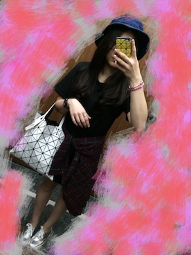 「WEAR」｜「アイテム（アクセサリー）」を使った、Chennie Chang🌺さん（レディース・158cm）の秋コーディネート