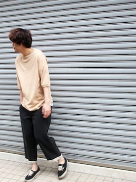 「WhoWhat（フーワット）のアイテム（パンツ）」を使った、Fab4さん（メンズ・182cm）の夏コーディネート