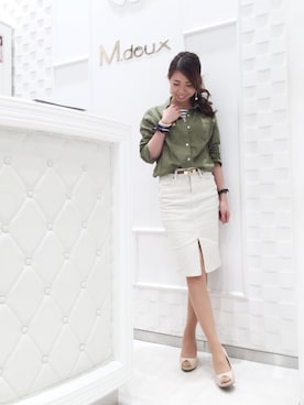 mami♡⃛¨̮さん（レディース・157cm）の春コーディネート