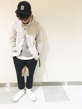 「アイテム（その他アウター）」を使った、ララさん（メンズ・165cm・20代）の秋コーディネート