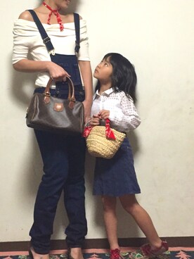 「※me couture（ミークチュール）のアイテム」を使った、Asuka hさん（レディース・161cm）の春コーディネート