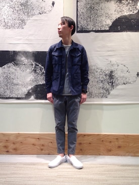 「coenスタッフスタイリング」｜「アイテム（その他アウター）」を使った、テンチョウ関根さん（メンズ・173cm）の冬コーディネート