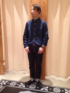 テンチョウ関根さん（メンズ・173cm）の秋コーディネート