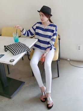 「韓国ファッション」｜Miamasvinさん（レディース・161cm）の冬コーディネート