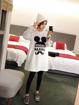 「ルームウェア」｜Miamasvinさん（レディース・161cm）の冬コーディネート