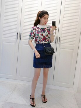 「夏アイテム」｜Miamasvinさん（レディース・161cm）の春コーディネート