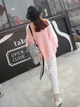 「 ニット」｜Miamasvinさん（レディース・161cm）の春コーディネート