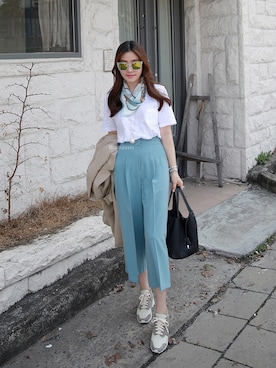 「夏アイテム」｜Miamasvinさん（レディース・161cm）の夏コーディネート