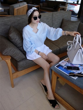 「夏アイテム」｜Miamasvinさん（レディース・161cm）の夏コーディネート