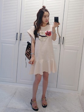 「アイテム（腕時計）」を使った、Miamasvinさん（レディース・161cm）の夏コーディネート