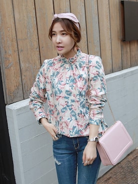 「アイテム（ヘアバンド）」を使った、Miamasvinさん（レディース・161cm）の夏コーディネート