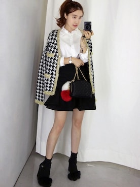 「ファーサンダル」｜Miamasvinさん（レディース・161cm）の秋コーディネート