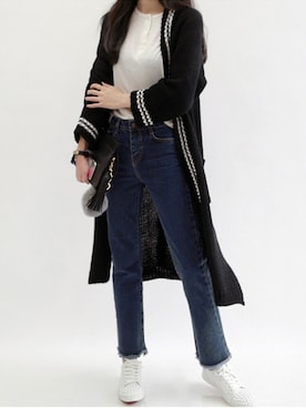 「韓国ファッション」｜Miamasvinさん（レディース・161cm）の秋コーディネート