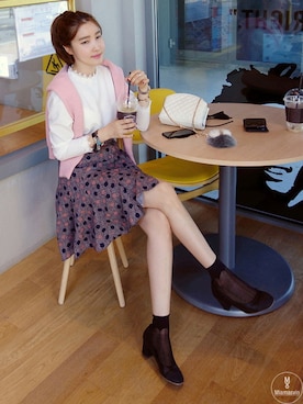 「ホワイトブラウス」｜Miamasvinさん（レディース・161cm）の秋コーディネート