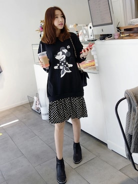 「ミッキー」｜Miamasvinさん（レディース・161cm）の秋コーディネート