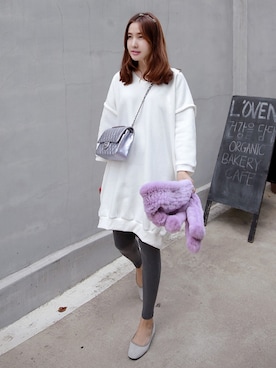 「スウェットワンピース」｜Miamasvinさん（レディース・161cm）の秋コーディネート