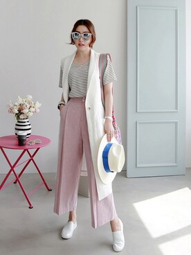 「 大人カジュアル」｜Miamasvinさん（レディース・161cm）の春コーディネート