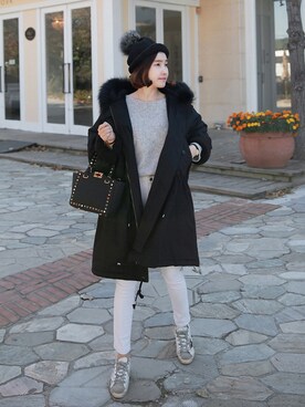 「 モッズコート」｜Miamasvinさん（レディース・161cm）の秋コーディネート