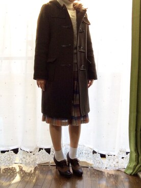 「A part by（アパートバイ）のアイテム（ダッフルコート）」を使った、sumikaさん（レディース・155cm）の冬コーディネート