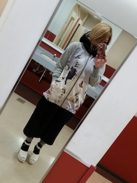「SANATORIUM（サナトリウム）のアイテム」を使った、茶みこさん（レディース・165cm）の夏コーディネート