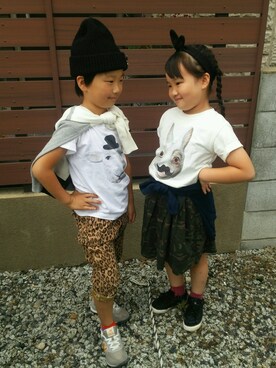 「DDのアイテム」を使った、rikumihiさん（キッズ・126cm）の夏コーディネート