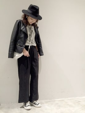 「UNDERCOVER（アンダーカバー）のアイテム」を使った、mi0808さん（レディース・163cm）の春コーディネート
