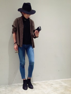 「UNTITLED（アンタイトル）のアイテム（財布/小物）」を使った、mi0808さん（レディース・163cm）の秋コーディネート